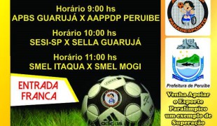 Peruíbe sedia etapa de abertura do Campeonato Paulista de Futebol 7 PCD Ações