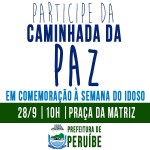Caminhada da Paz marca Semana do Idoso em Peruíbe
