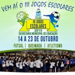 3° Jogos Escolares de Peruíbe promove disputas de futsal, queimada e atletismo