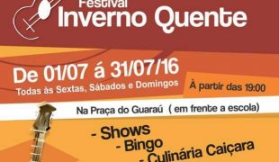 Festival Inverno Quente do Guaraú começa nesta Sexta-Feira com muitas atrações