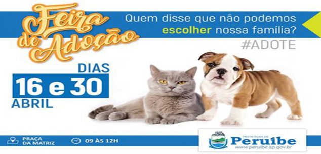 Participe você também da feira de adoção!