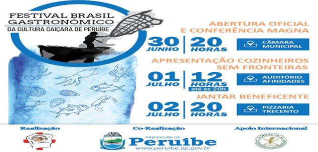 FESTIVAL BRASIL GASTRONÔMICO DA CULTURA CAIÇARA DE PERUÍBE