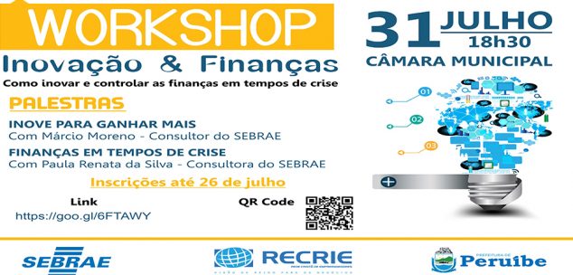 PREFEITURA, SEBRAE E RECRIE PROMOVEM WORKSHOP PARA EMPRESÁRIOS