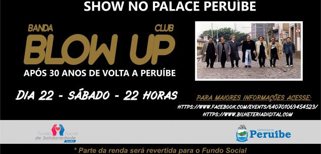 show da Banda Blow Up em Peruíbe.