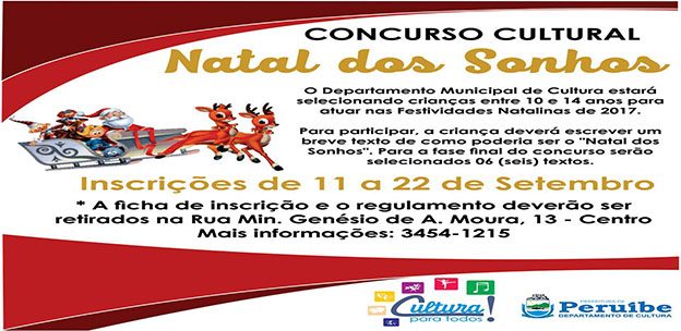 CONCURSO CULTURAL “NATAL DOS SONHOS”