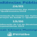 Acompanhe as datas das próximas Audiências Públicas. Venha participar!