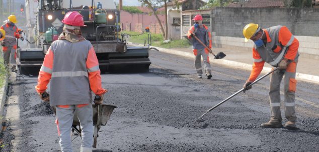 Obras de pavimentação no Município