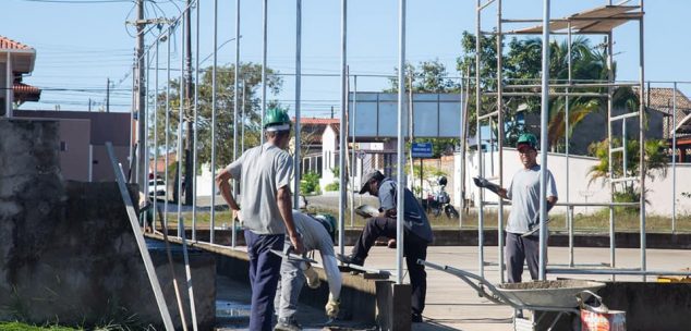 Quadra do Parque Daville encontra-se em fase de conclusão