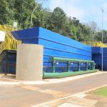 Estação de tratamento de água na estrada do Guaraú
