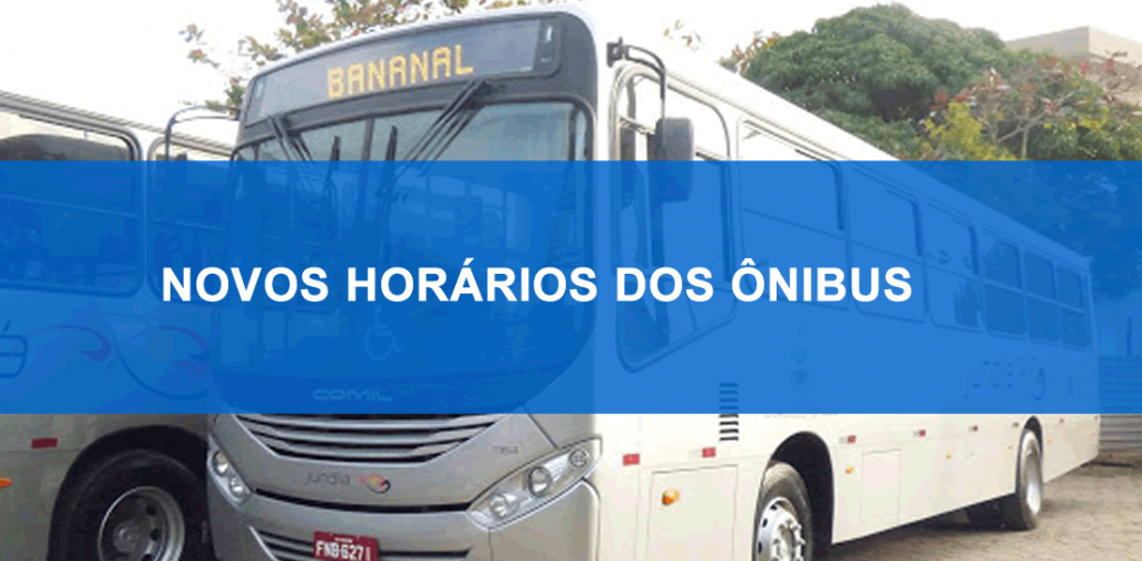 Novos horários de ônibus a partir de 23/03