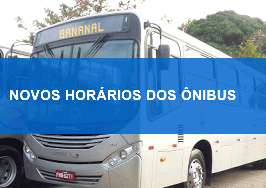 Novos horários de ônibus a partir de 23/03