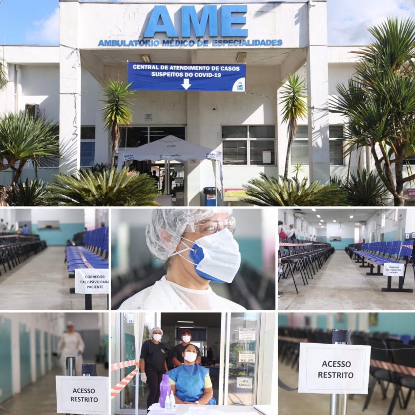 AME funcionará 24 horas para atendimento a casos de coronavírus