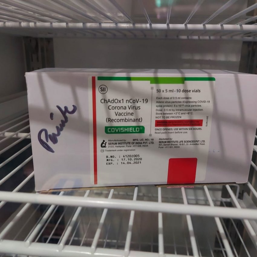 PERUÍBE RECEBE DOSES DA VACINA DE OXFORD