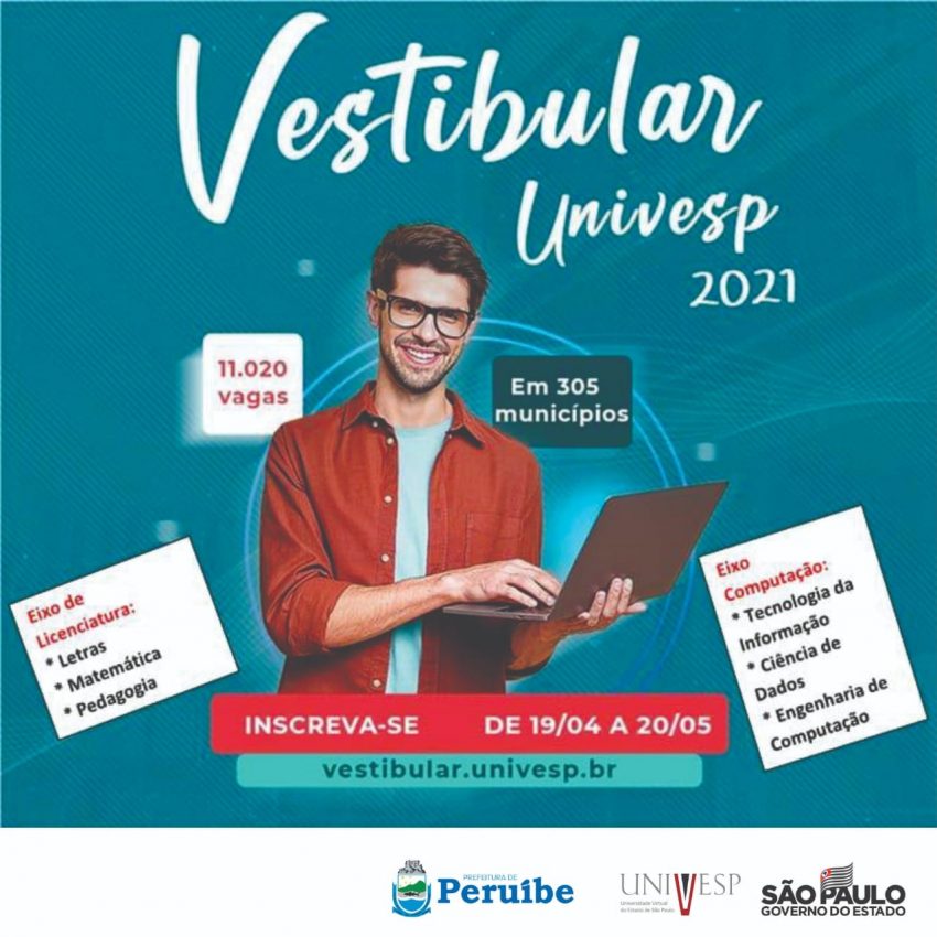 VAGAS PARA O VESTIBULAR 2021 DA UNIVESP ESTÃO ABERTAS