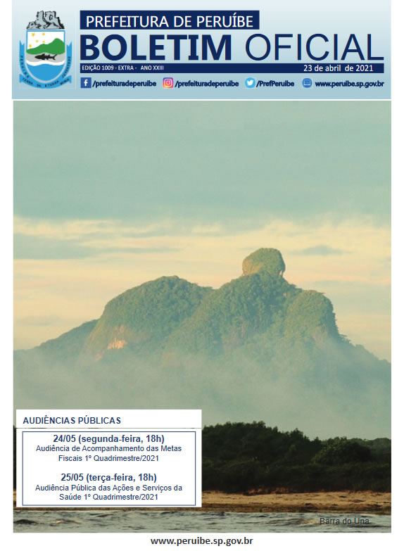 Boletim Oficial do Município – BOM – Edição 1009 – Extra