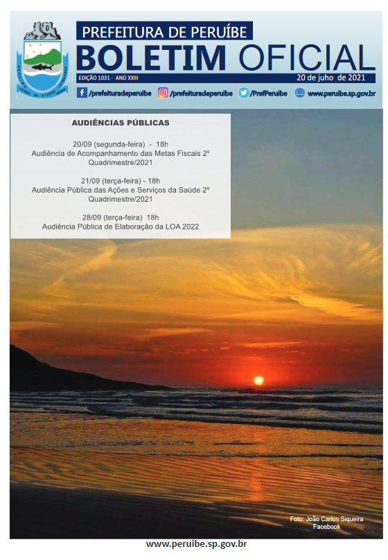 Boletim Oficial do Município – BOM – Edição 1031