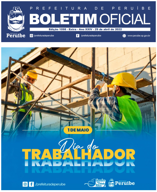 Boletim Oficial do Município – BOM – Edição 1098 – Extra