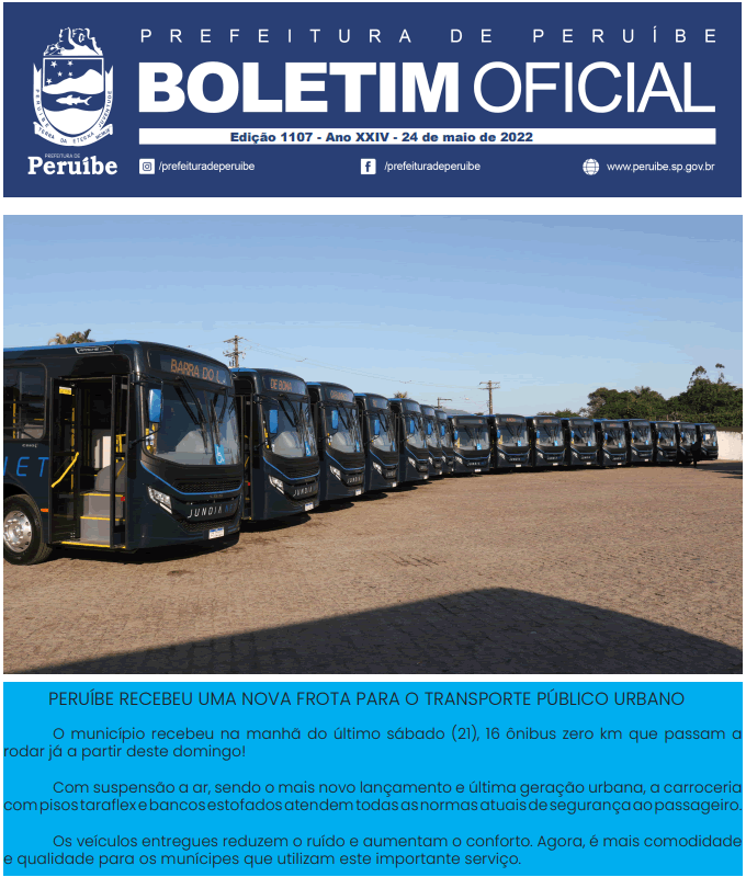 Boletim Oficial do Município – BOM – Edição 1107