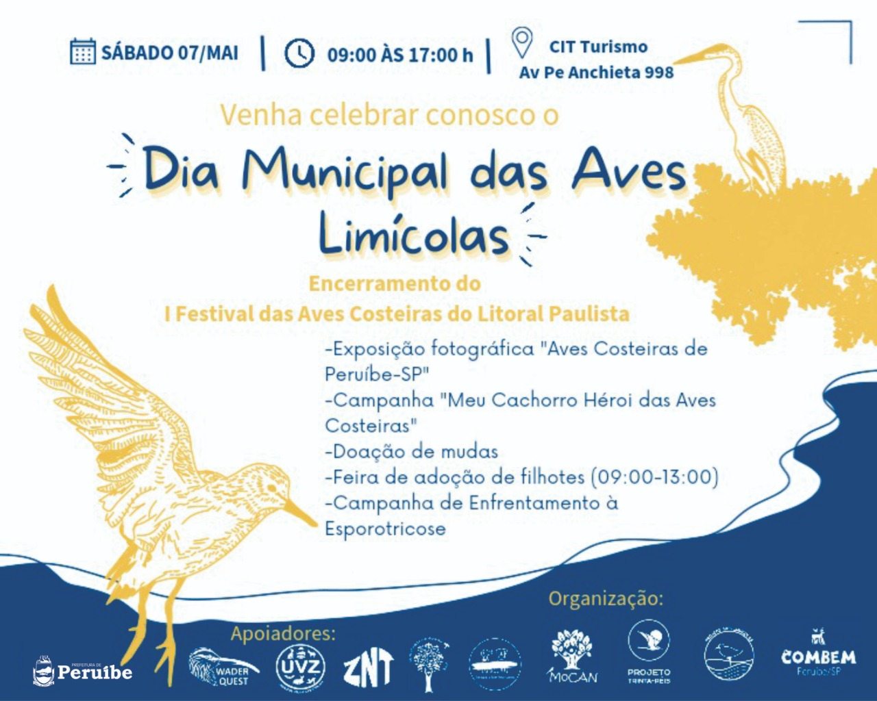 ENCERRAMENTO DO I FESTIVAL DAS AVES COSTEIRAS ACONTECE EM PERUÍBE