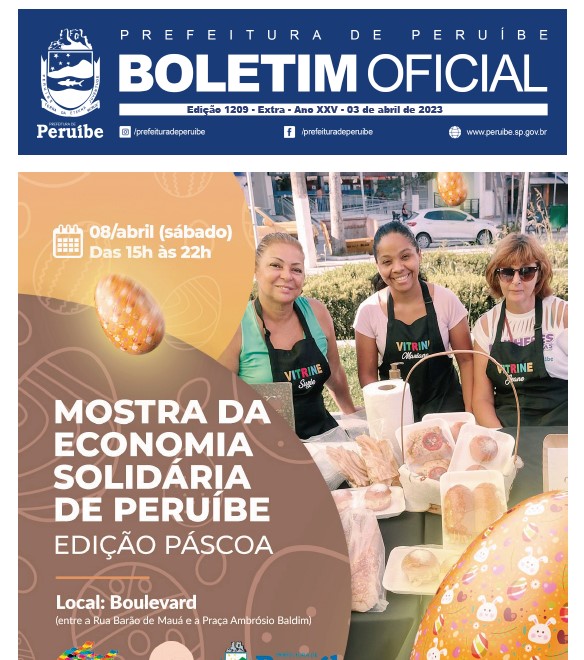 Boletim Oficial do Município – BOM – Edição 1209 – EXTRA