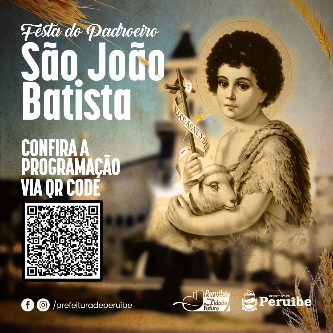 PROGRAMAÇÃO DA FESTA DO PADROEIRO SÃO JOÃO BATISTA