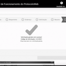 O Protocolo Web inicia operação na próxima terça(21/11), pelo Programa Peruíbe sem Papel