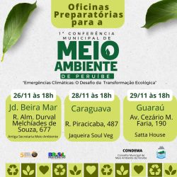 Prefeitura de Peruíbe promove a 1ª Conferência Municipal de Meio Ambiente