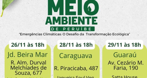 Prefeitura de Peruíbe promove a 1ª Conferência Municipal de Meio Ambiente