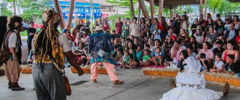UM DIA DE ARTE E IMAGINAÇÃO NA PRAÇA FLÓRIDA